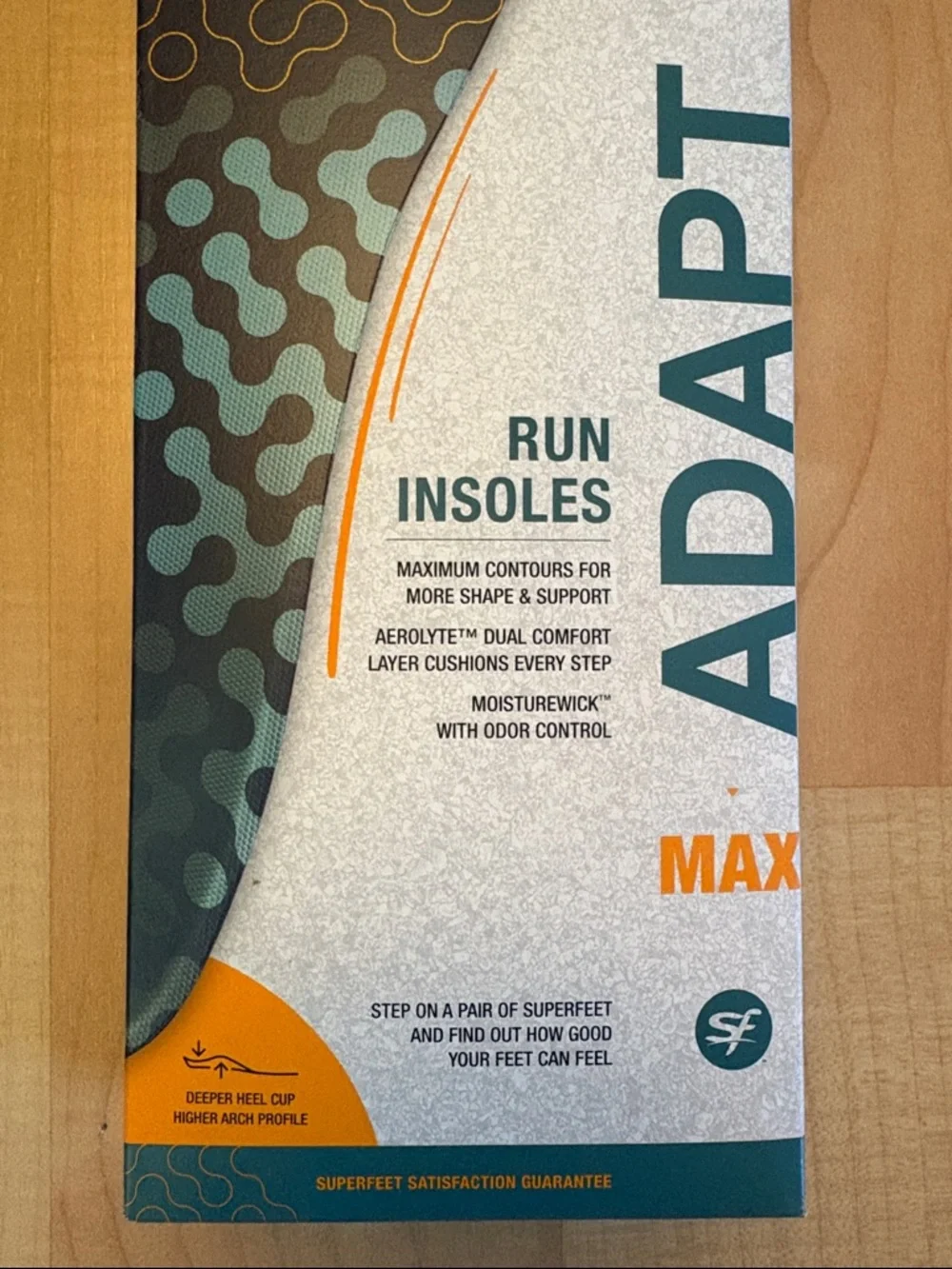 Superfeet Adapt Max Run insoles NWT - Picture 8 of 8